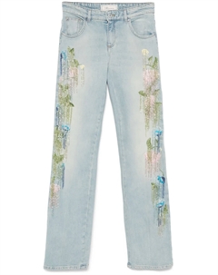Джинсы с кисточками, синий Blumarine