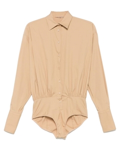 Боди с длинными рукавами, нейтральный цвет Ermanno scervino