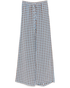 Брюки с геометричным принтом, синий Ermanno scervino