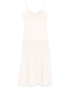 Платье макси со сборками, нейтральный Sandro