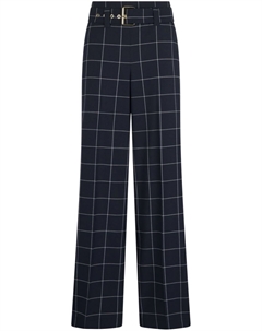 Клетчатые брюки строгого кроя, синий Liu jo