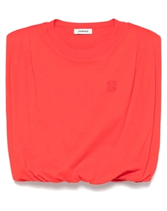 Топ с вышитым логотипом, красный Sandro