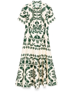 Платье макси с принтом, нейтральный Sandro