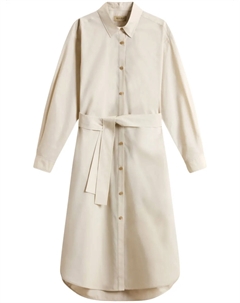 Платье-рубашка с поясом, нейтральный Woolrich