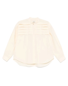 Рубашка со складками, нейтральный Sandro