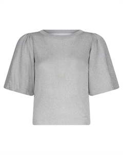 Джемпер с люрексом, серебристый Liu jo