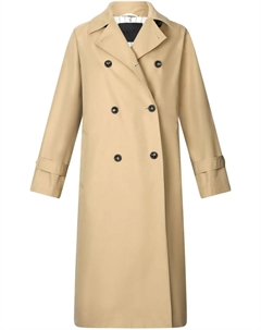 Двубортный тренч с поясом, коричневый Liu jo