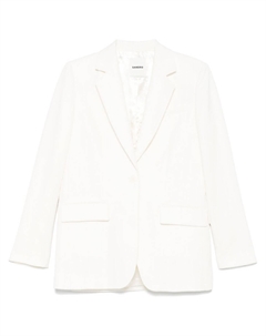 Пиджак с пайетками, нейтральный цвет Sandro