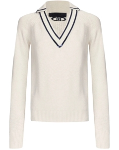 Свитер с круглым вырезом, белый Liu jo