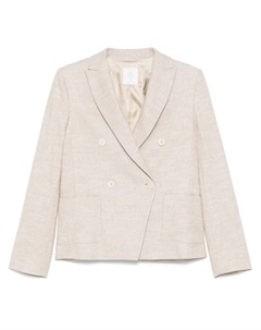 Пиджак с металлизированной нитью, нейтральный цвет Eleventy