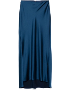 Атласная макси-юбка, синий Liu jo
