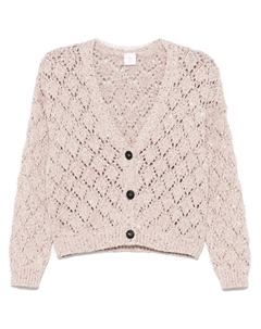 Кардиган рыхлой вязки, розовый Eleventy