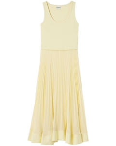 Платье миди из двух материалов, желтый Claudie pierlot