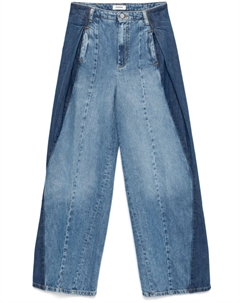 Джинсы с контрастными вставками, синий Sandro