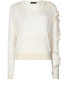 Топ с оборками, белый Liu jo