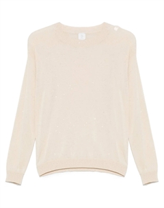 Свитер с пайетками, нейтральный цвет Eleventy