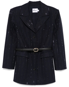 Пиджак со стразами, синий Self-portrait