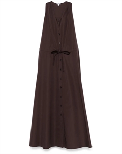 Поплиновое платье миди, коричневый Aspesi