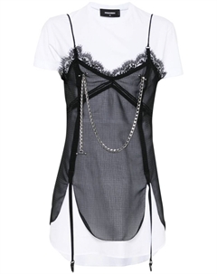 Платье Pierced Apron, черный Dsquared2