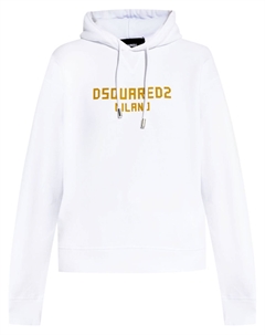Худи с логотипом, белый Dsquared2