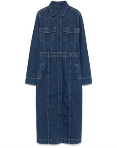 Роскошное платье миди, синий 7 for all mankind