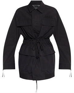 Пальто с вышитым логотипом, черный Dsquared2