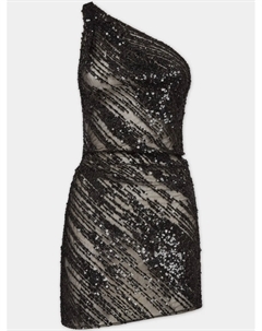 Мини-платье на одно плечо, черный Dsquared2