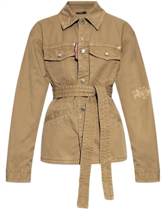 Рубашка с поясом, нейтральный Dsquared2