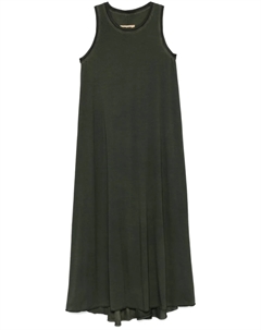 Платье макси с круглым вырезом, зеленый Uma wang