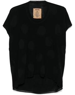 Футболка тонкой вязки, черный Uma wang