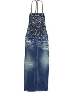Джинсовое платье миди, синий Dsquared2
