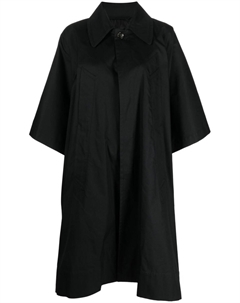 Однобортный тренч, черный Mm6 maison margiela