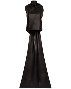 Кожаная блузка Obi, черный Dsquared2