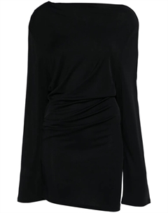 Мини-платье с драпировкой, черный Jacquemus