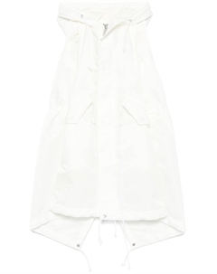 Платье с капюшоном, белый Sacai