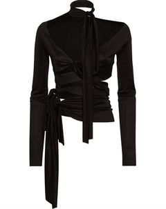 Блузка с вырезом, черный Dsquared2