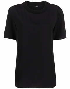 Блузка Rubin с отделкой в рубчик, черный Joseph