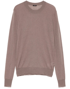 Топ из кашемира с круглым вырезом, коричневый Joseph