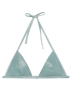 Кожаный бюстгальтер-топ, синий Rick owens