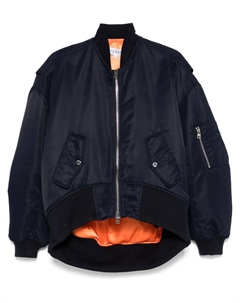 Куртка-бомбер с закругленным подолом, синий Jw anderson