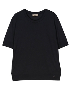 Джемпер тонкой вязки с короткими рукавами, синий Herno