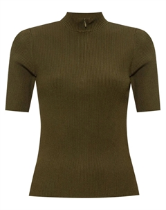 Футболка в рубчик, зеленый Tory burch