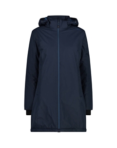 Женское пальто с капюшоном на молнии, синий Cmp