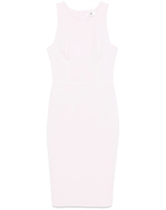 Платье миди с контрастным кантом, фиолетовый Elisabetta franchi