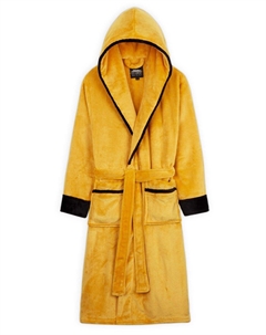 Пышный халат с капюшоном, желтый Citycomfort