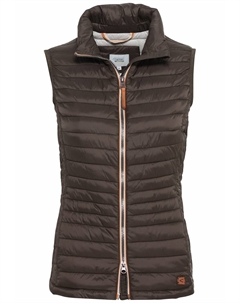 Утепленный жилет aus 100% recyceltem Material, коричневый Camel active
