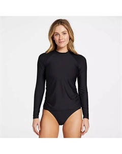 Женский рашгард для плавания с длинными рукавами, черный Calia