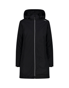 Женское пальто с капюшоном на молнии, черный Cmp