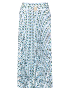 Юбка макси с абстрактным принтом, синий Tory burch