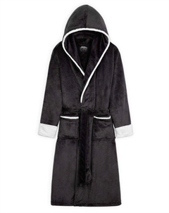 Пышный халат с капюшоном, серый Citycomfort